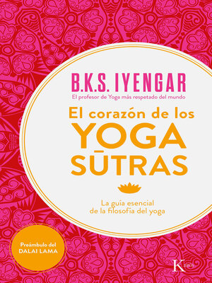 cover image of El corazón de los yoga sutras